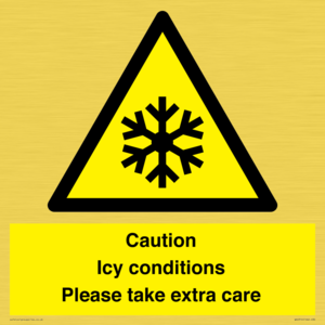 Caution Icy conditions please take extra care